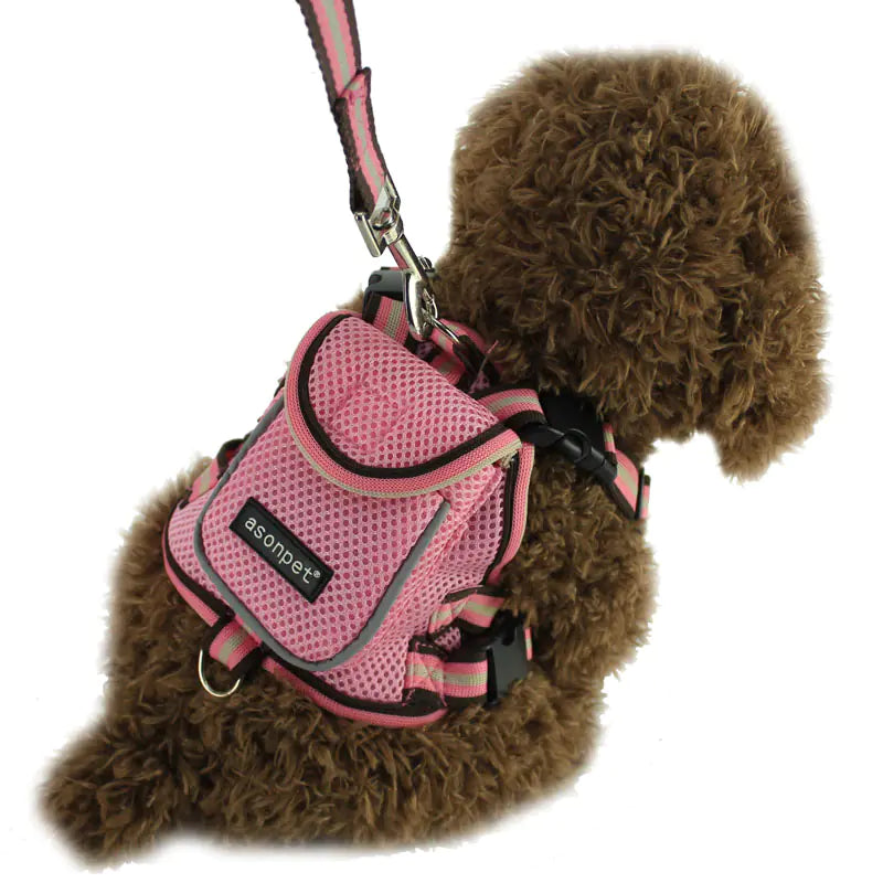 Petaurapets Pet Harness Backpack for Small Dogs - Portable Carrier
