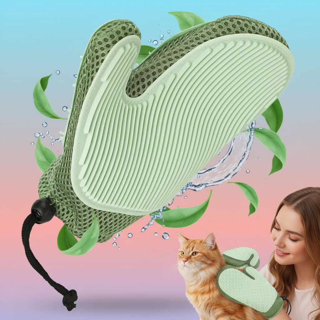 Petaurapets Pet Fur Glove 2-in-1