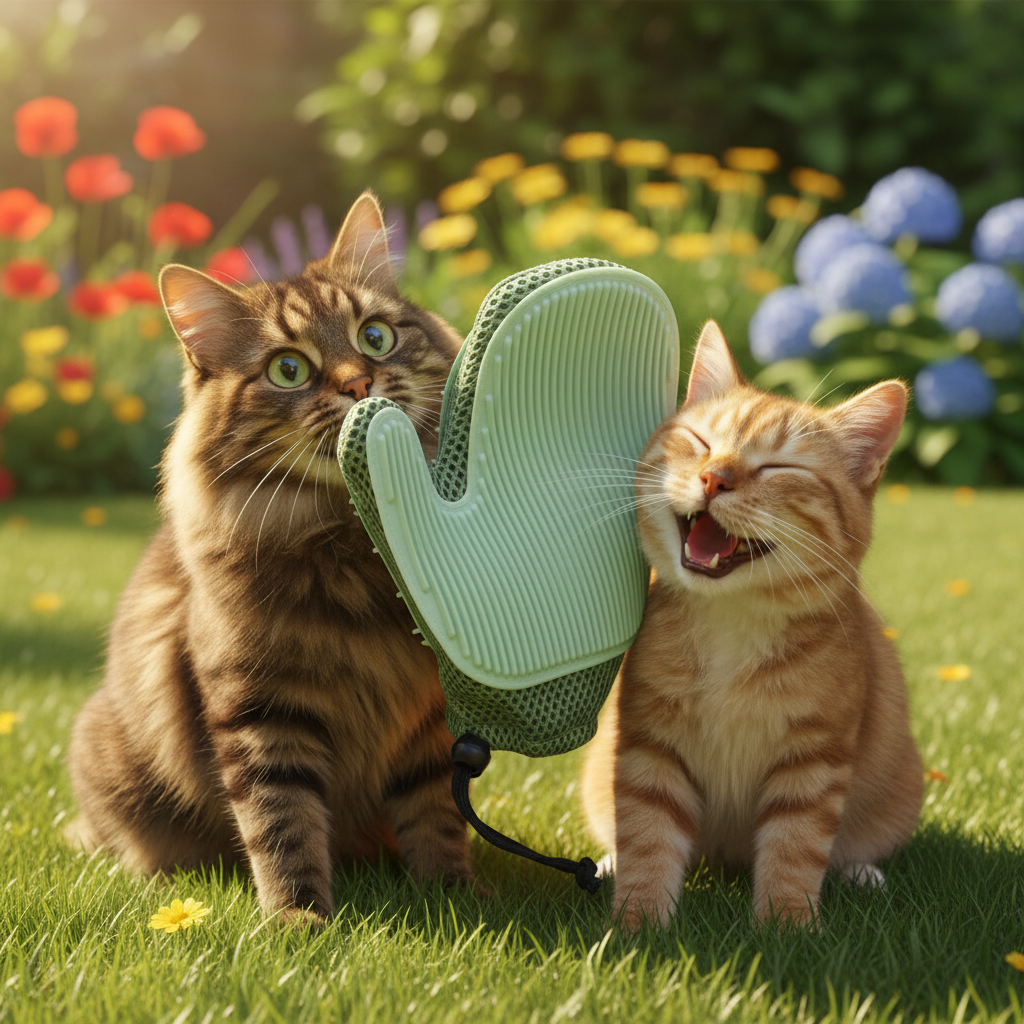 Petaurapets Pet Fur Glove 2-in-1