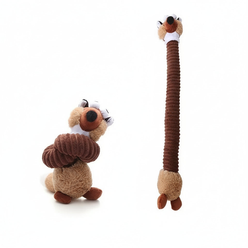 Petaurapets lnteractive Plush Long Neck Dog Toy for Chewing