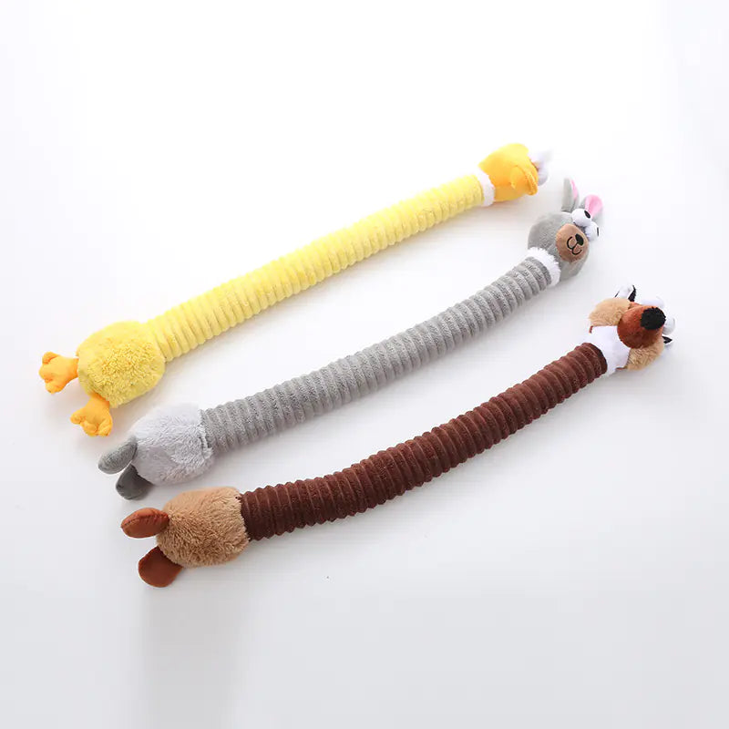 Petaurapets lnteractive Plush Long Neck Dog Toy for Chewing